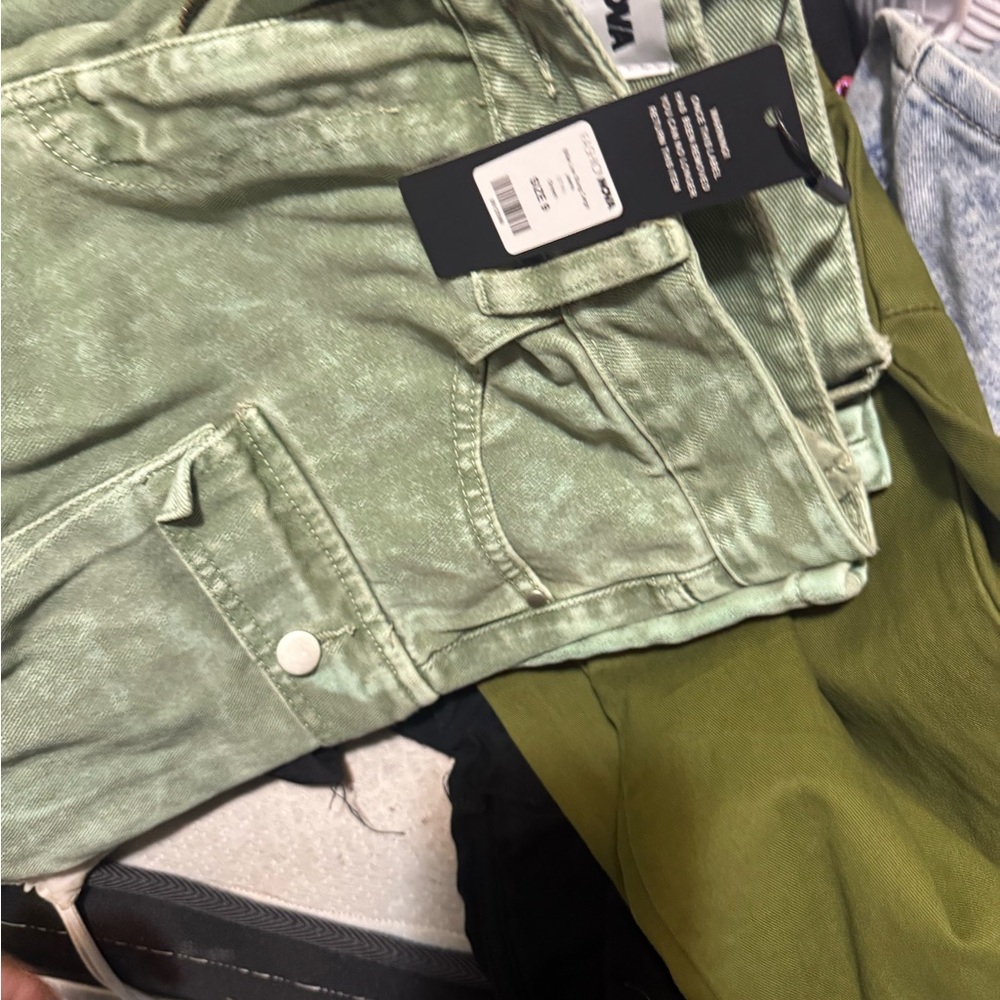 Fashion Nova Green Boyfriend Jeans